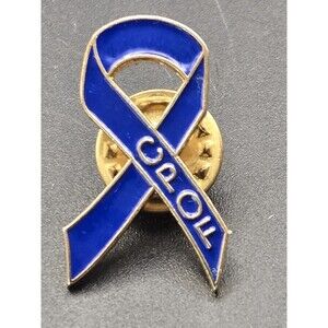 CPOF Blue Ribbon  Correctional Peace Officers Foundation Lapel Pin